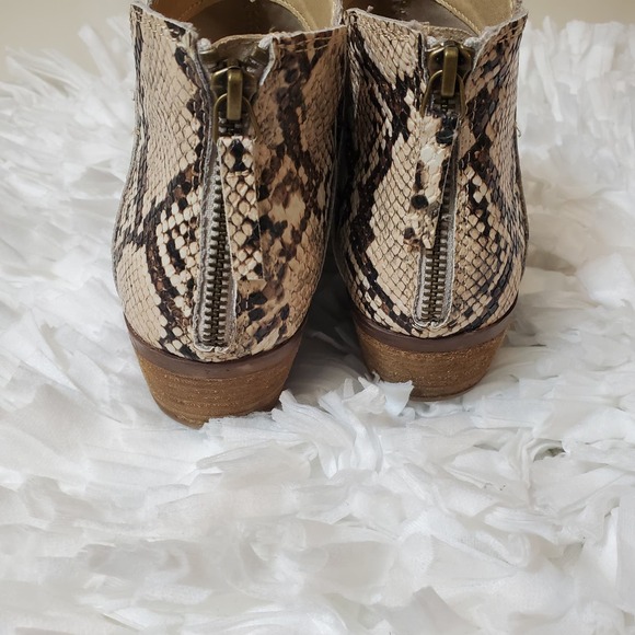 MICHAEL BY MICHAEL SHANNON | NADYA ANKLE BOOTIES SNAKESKIN LEATHER WOMEN SZ 8 - Picture 8 of 17
